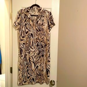 Anne Klein dress, size large, tiger print